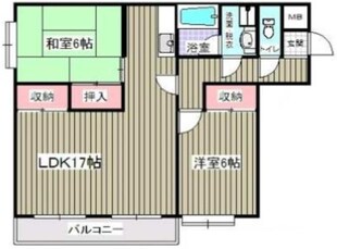 阿部南葛西第1マンションの物件間取画像